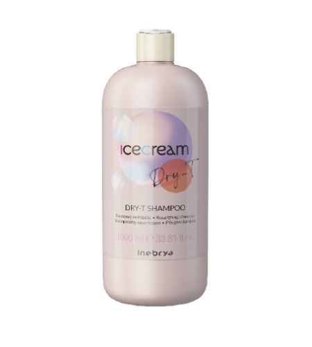 INEBRYA Ice Cream Dry-T hranjivi šampon za suhu, kovrčavu i kemijski tretiranu kosu