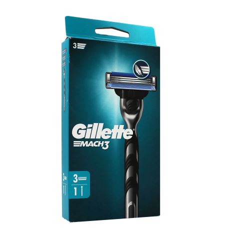 Gillette Mach3 aparat za brijanje + glava 3 kom