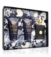 Versace Dylan Blue Pour Homme poklon set za muškarce toaletna voda 50 ml + gel za tuširanje 50 ml + balzam nakon brijanja 50 ml