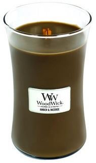 WoodWick Amber & incense vonná svíčka s dřevěným knotem 609,5 g
