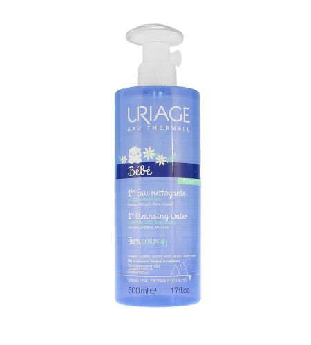 URIAGE Bébé 1st Cleansing Water revitalizirajući krem za područje oko očiju s cvjetnim kompleksom za djeca 500 ml