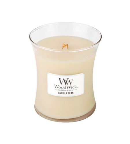 WoodWick Vanilla Bean mirisna svijeća s drvenim fitiljem 275 g